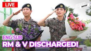 [FULL/REAL-TIME ENG SUB] BTS RM & V discharged from the Korean army