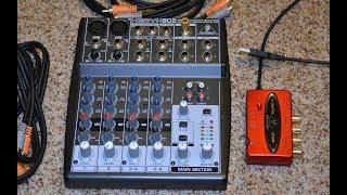 Behringer Xenyx 802 & UCA222 interface setup for recording