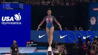 Suni Lee stays on balance beam | U.S. Olympic Gymnastics Trials