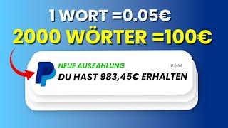 3000€/Monat mit Texte abschreiben  Online Geld verdienen