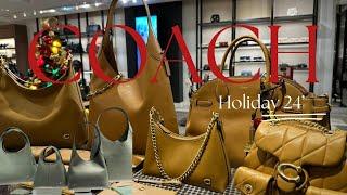 NEW  COACH HOLIDAY REVEAL-THE NEW COLORS HONEY, SAGE & BLUSH ALSO NEW BAGS & SLGS!#coach #coachbag