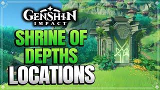 All Sumeru Dendro Shrine Of Depths Locations Part 1 & How to Obtain Keys -【Genshin Impact】