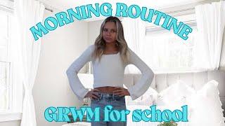 school morning routine | grwm for school | Perri Brielle