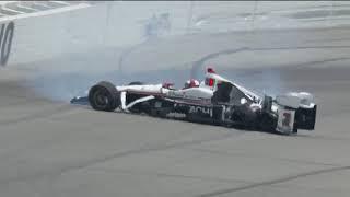 Helio Castroneves Incident At Pocono Raceway