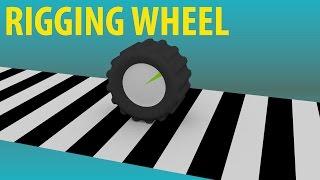 Rigging wheel in blender