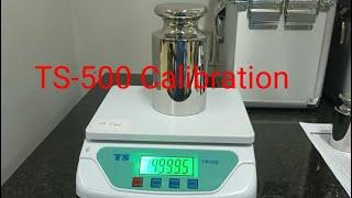 TS 500 Calibration of Electronic balance