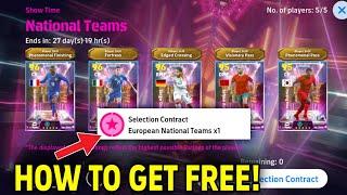 How to get Selection Contract to get Free Showtime in eFootball 2025 | Free Showtime National Team