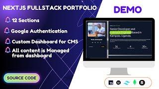 Next.js Fullstack Portfolio Demo - Custom Dashboard and Google Authentication