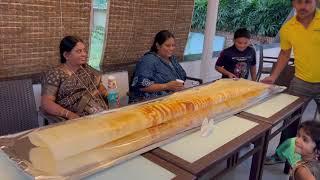 EXTRA LARGE (8 feet) DOSAFAMILY DOSA || SOUTH INDIAN |Annachi Dosa Kadai at VGP Golden Beach Resort