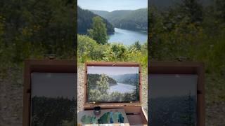 Full video is now on my channel  #pleinair #oillandscape #paintingprocess