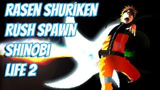 SPIRIT BOMB SHURIKEN RUSH (RASEN SHURIKEN RUSH) SPAWN LOCATION + SHOWCASE SHINOBI LIFE 2 ROBLOX