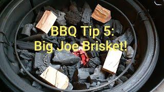 BBQ Tip: Setting up the Big Joe for brisket!