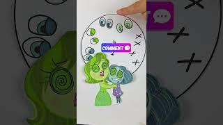 Sadness and envy from inside out #viral #drawing #insideout #masha