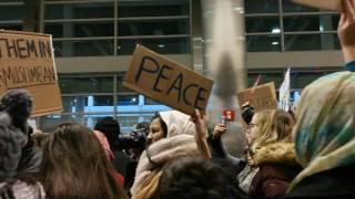 Refugee Ban: DTW Airport Protest