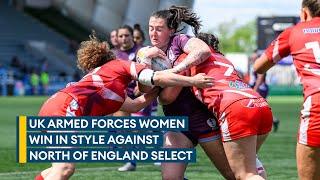 Rampant UK Armed Forces women's rugby team win comfortably in Newcastle | HIGHLIGHTS