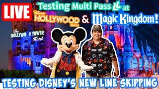 Live: Trying Multi Pass at Hollywood Studios & Magic Kingdom! - Fireworks - Disney World Livestream