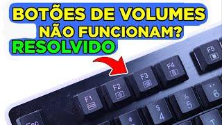 Botões de volume do PC não funicona? Como resolver - Rápido e Fácil