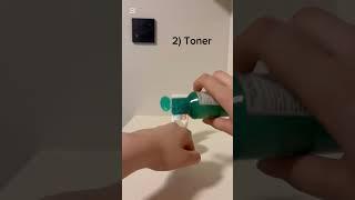 Order of the skincare products #shortvideo #cleanser #neutrogena #yvesrocher #toner  #skincare