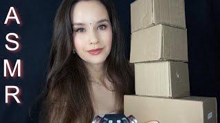 ASMR Unboxing Распаковка посылокшуршание, шепот Tapping rustling