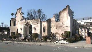 Progress to contain California wildfires could be stunted by return of strong winds