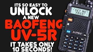 How To Unlock A New Baofeng UV-5R - Easy UV5R Jailbreak To Transmit On More Frequencies