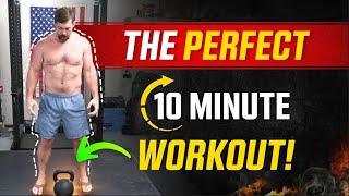 PERFECT Single Kettlebell Total Body Workout Takes Just 10 Minutes! | Coach MANdler