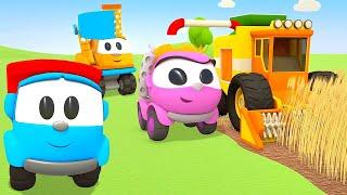 Car cartoons full episodes & street vehicles for kids. Leo the truck & farm vehicles.