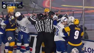 Nashville Predators vs Tampa Bay Lightning Scrum