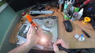 Ремонт  инвертора подсветки монитора LG L1942S // Repair backlight inverter of monitor LG L1942S