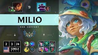 Milio Support vs Braum: Shield Maker - NA Challenger Patch 14.15