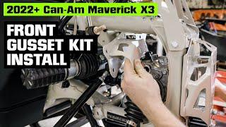 How to install a Front Gusset Kit on the 2022+ Can-Am Maverick X3