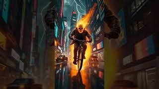 Ghost Rider Blazes Through the Storm ️"