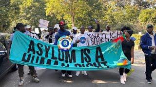 Sierra Leoneans protest in Berlin about the massive deportation in Germany