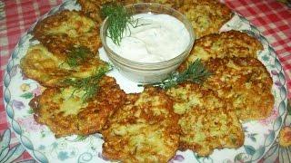 Самые вкусные кабачковые оладьи с творогом.