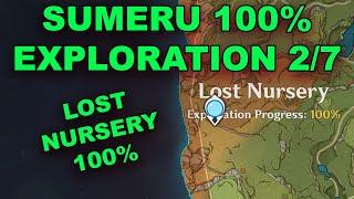 571 Chests SUMERU 100% EXPLORATION CHESTS 2/7 - Lost Nursery 100% Genshin Impact 3.0