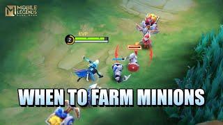 WHEN SHOULD JUNGLERS FARM THE MINION WAVE?