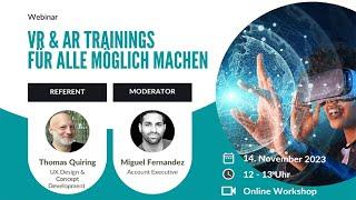 Webinar: VR & AR Trainings für alle möglich machen | 3spin Learning