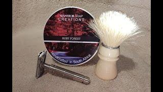 Master Soap Creations Ruby Forest Shaving Soap