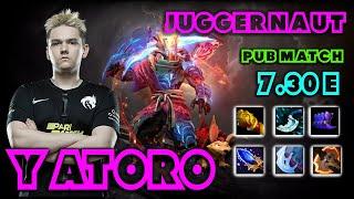 YATORO | Team Spirit | Juggernaut | Pub game | Dota 2 | 7.30 E | META | Player View | Full Game