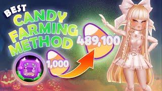 The BEST CANDY Farming Routine In Royale High!  Royalloween Candy Farming Routine Tips.