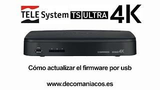 Telesystem TS ULTRA 4K - Cómo actualizar el firmware por usb