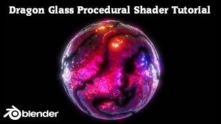 Blender Tutorial - Dragon Glass Procedural Shader Tutorial - [ Blender 2.8 ]