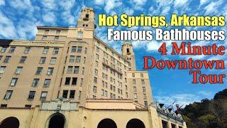 Hot Springs, Arkansas: 4 Minute Peek Downtown! Famous Bathhouses!!
