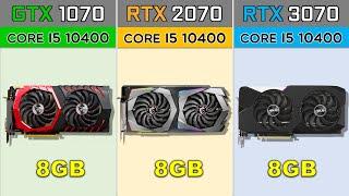 GTX 1070 vs RTX 2070 vs RTX 3070 2020's Games Benchmarks @ 1080p