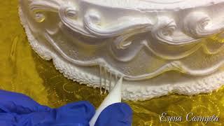 GREAT WEDDING CAKE with 1 NOZZLE. Elena Solntseva