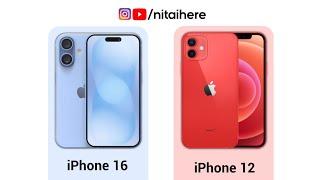 iPhone 16 VS iPhone 12 Full Comparison #youtubeshorts #youtube #ytshorts #viral #tech  #comparison