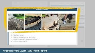 Daily Project Report - Photos & Notes Layout