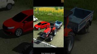 Heavy Tractor Trolley Cargo Driving Simulator - Tractor Games #game #shorts #tractorgame