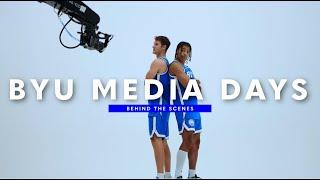 BEHIND THE SCENES: BYU Media Day | Egor's backflip | BYU Men's Basketball