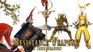 FFXIV: ALL Resistance Weapons & Their Meanings!